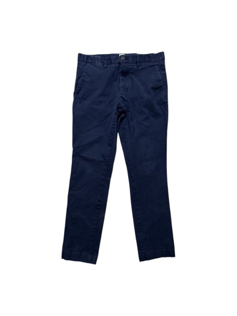 Gap 32x30 Navy Stretch Chino Pants Straight Fit Casual Cotton Blend